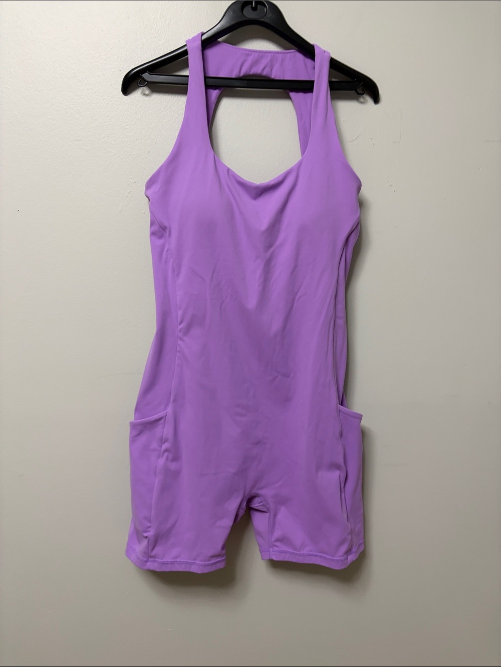 ILUS Label Purple Athletic Short Bodysuit Romper Size M